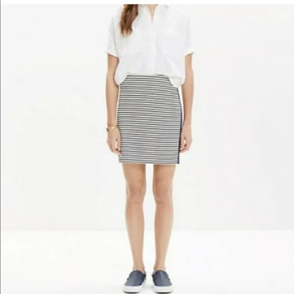 Madewell Eventide Striped Side Zip Skirt Medium - Picture 12 of 15